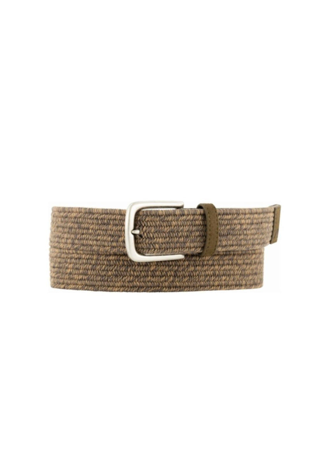 Gevlochten riem in bruine kleur