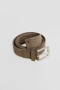 Taupe Braided Elastic Belt