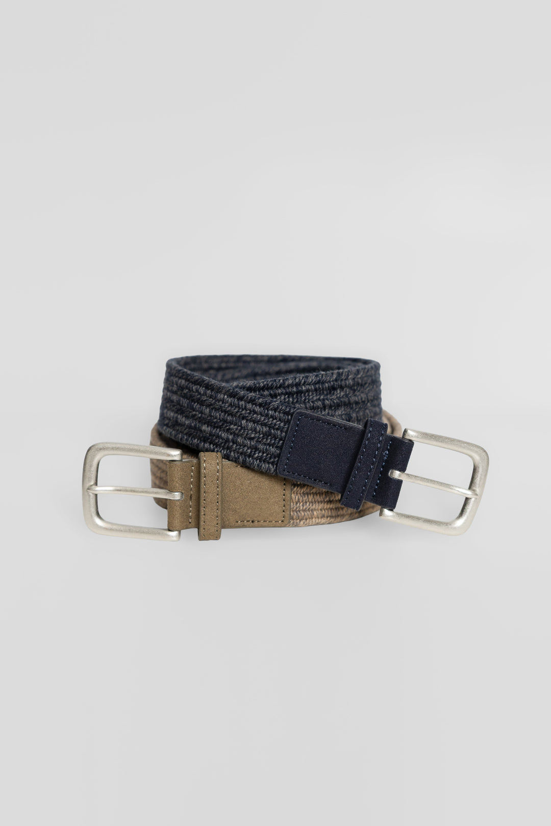 Geflochtener Stretchgürtel in Navy