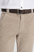Dark Brown Plaited Leather Belt