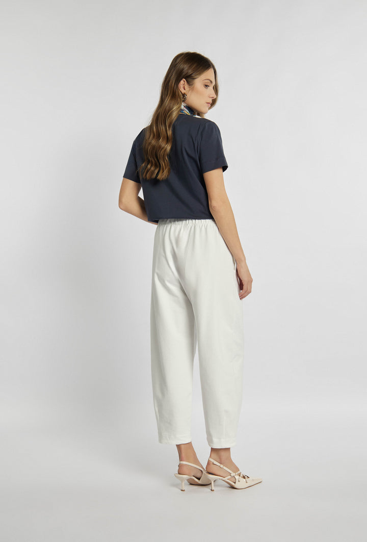 Bequeme Jogginghose in Ecru-Farbe