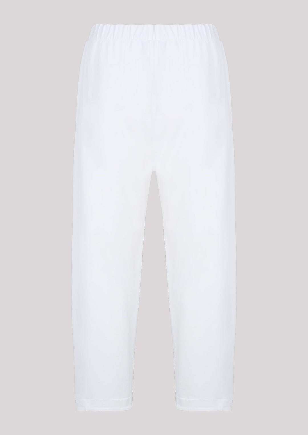 Comfortable sweatpants in ecru color