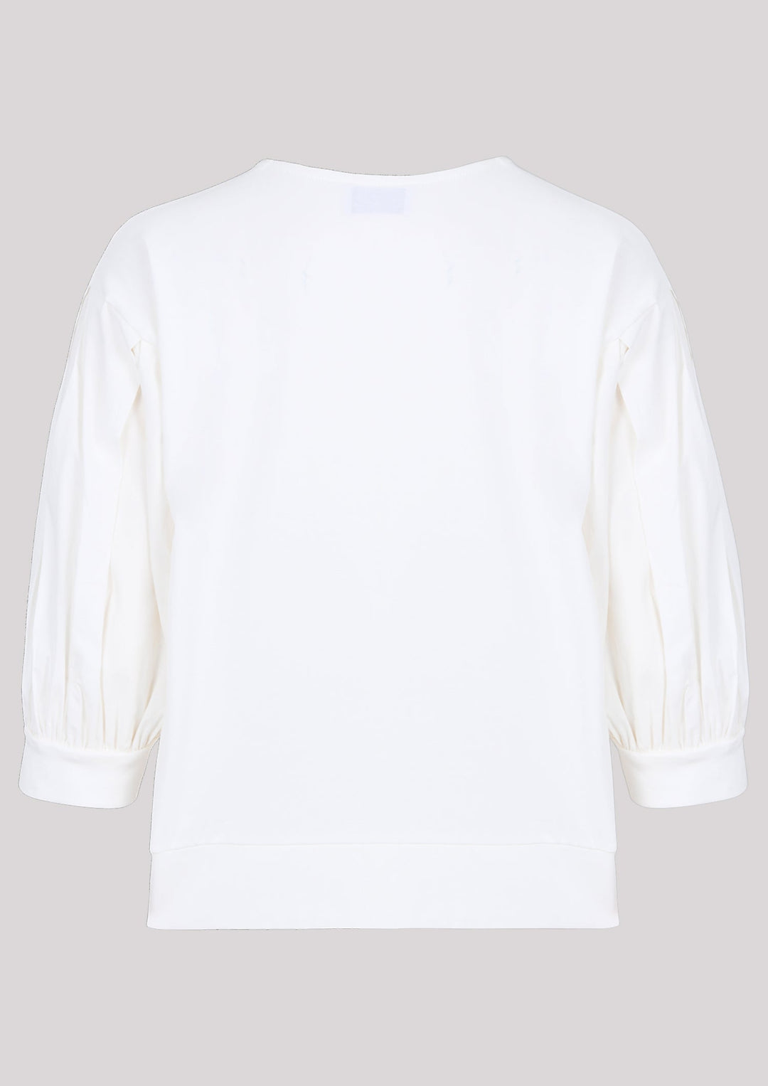 Blouse with 3/4 length buff sleeves