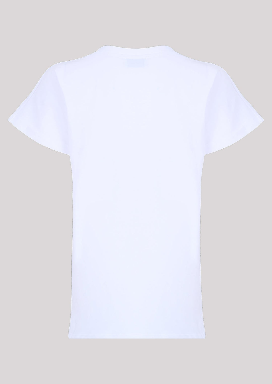 Classic t-shirt with red flower print