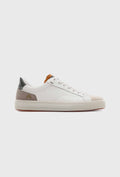 Elegante Ledersneaker in Beige und Grau