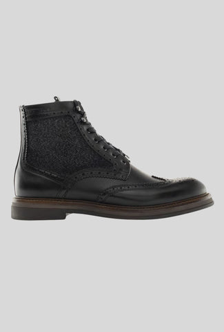 Ambitious Men's Black Lace-Up Shoes