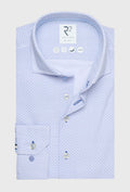 Light Blue Shirt in a Micro Pattern