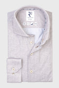 Men's Light Grey Shirt in Fine Knitted Weave