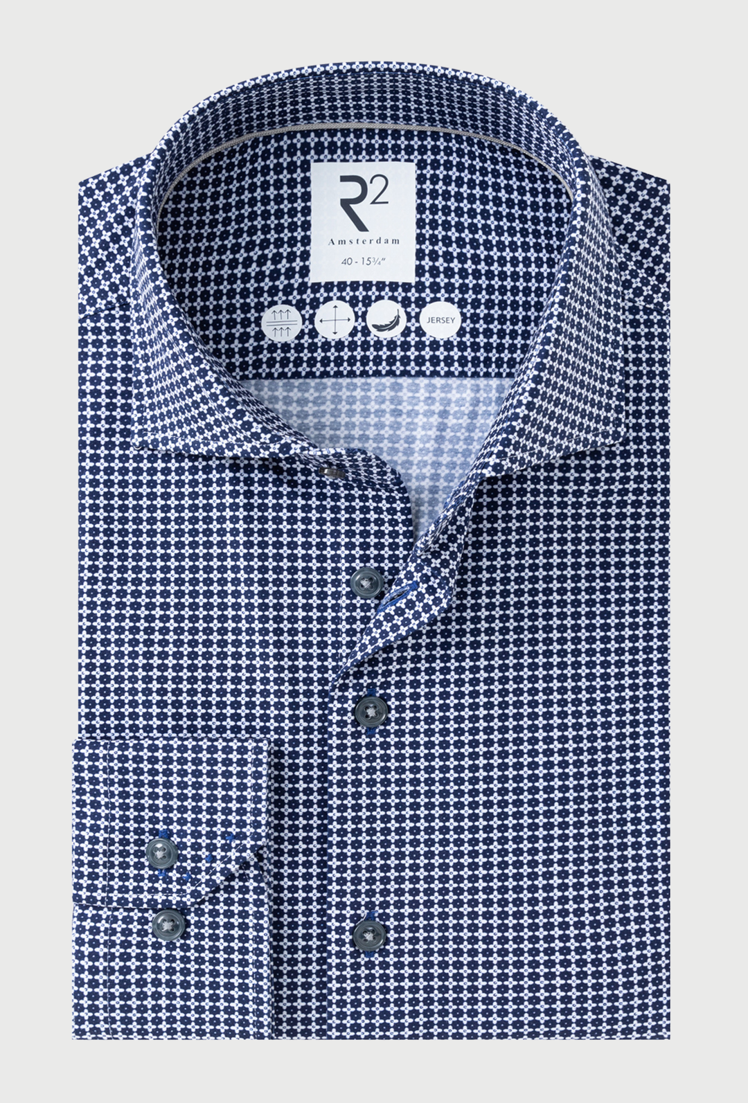 Men's Jersey Shirt in a Geometric Print