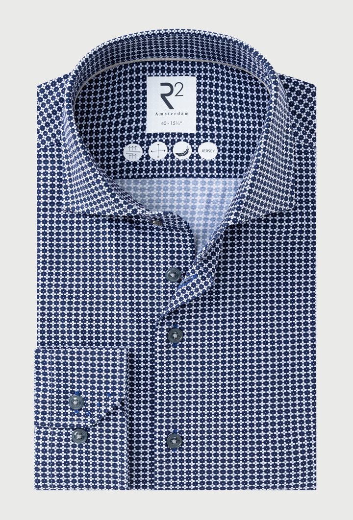 Men's Jersey Shirt in a Geometric Print