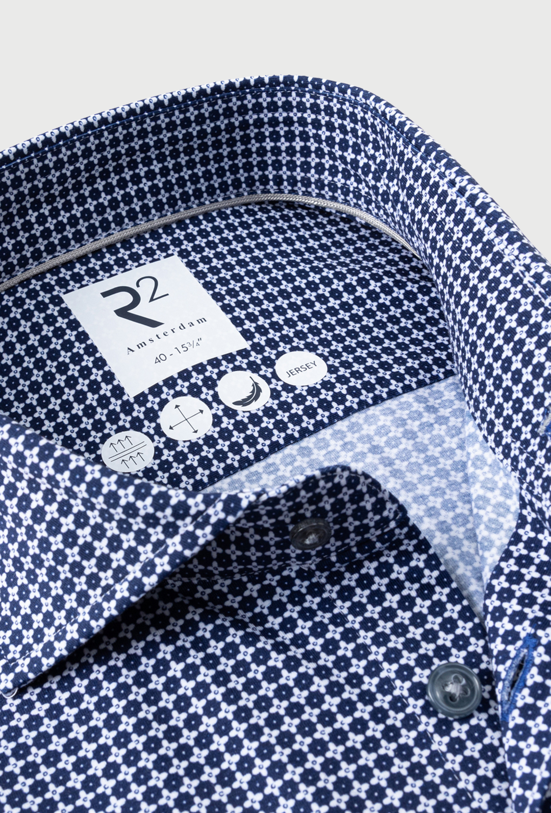Men's Jersey Shirt in a Geometric Print
