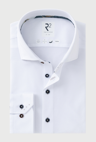 White Shirt with Contrast Detailing