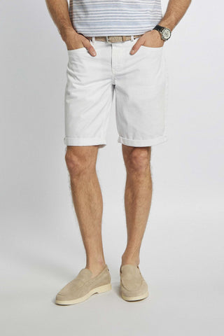 Witte bermudashorts met klassieke snit