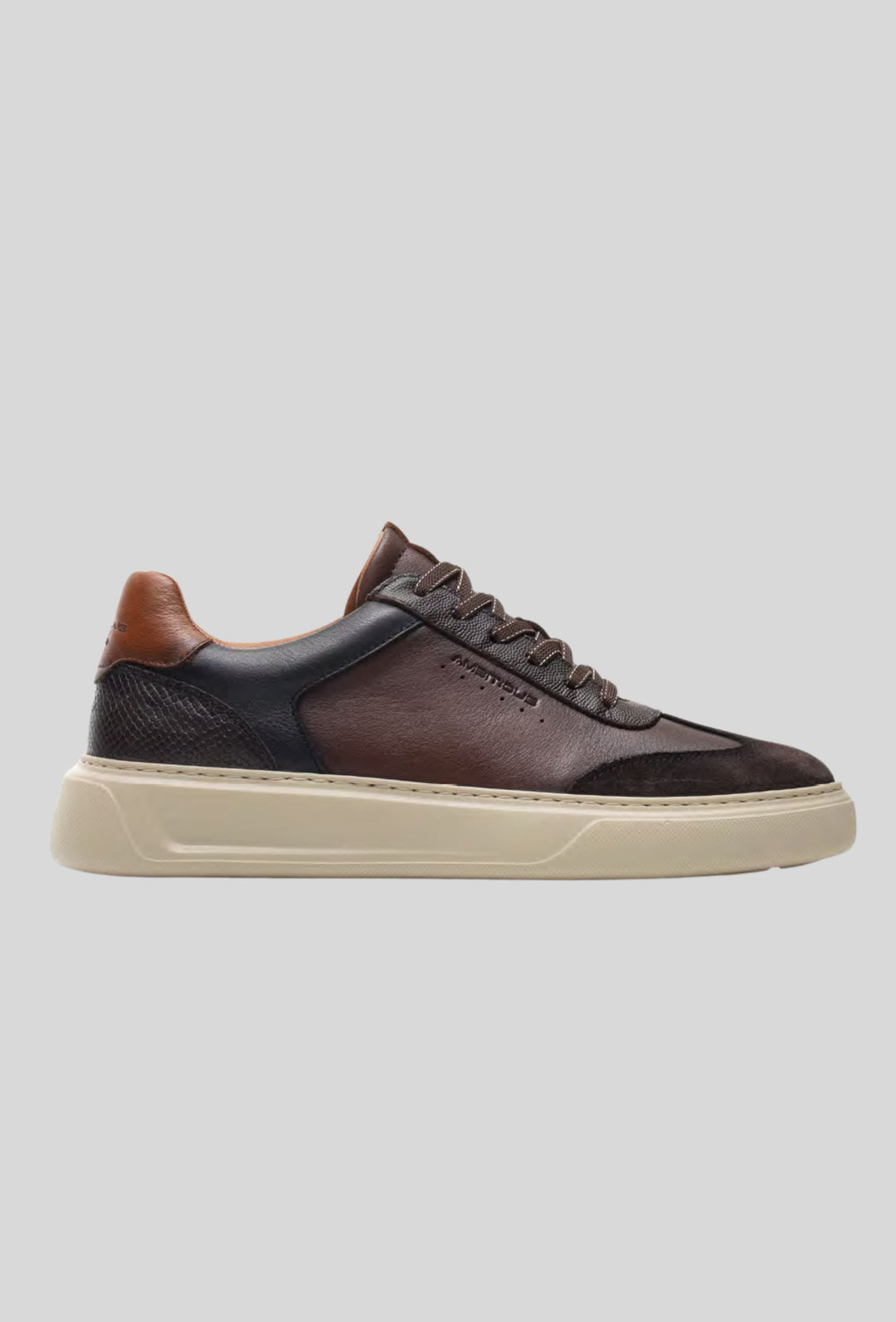 Brown leather sneakers Ambitious