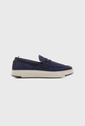 Stilvolle Loafer in Navy aus Wildleder