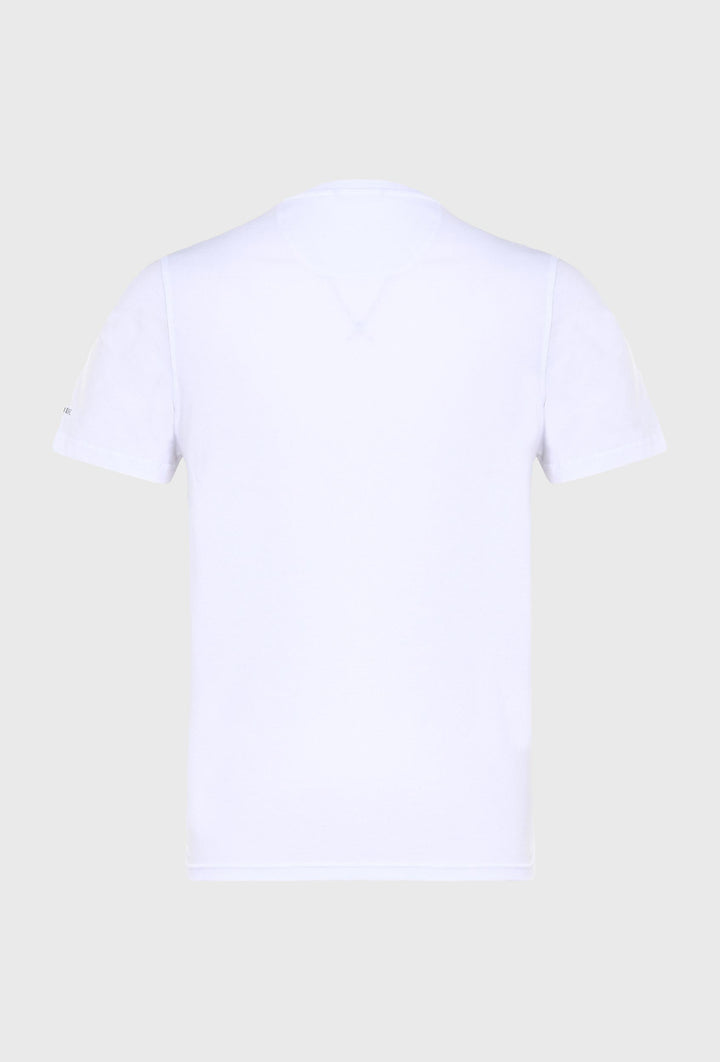 Classic t-shirt in white color with yachting print