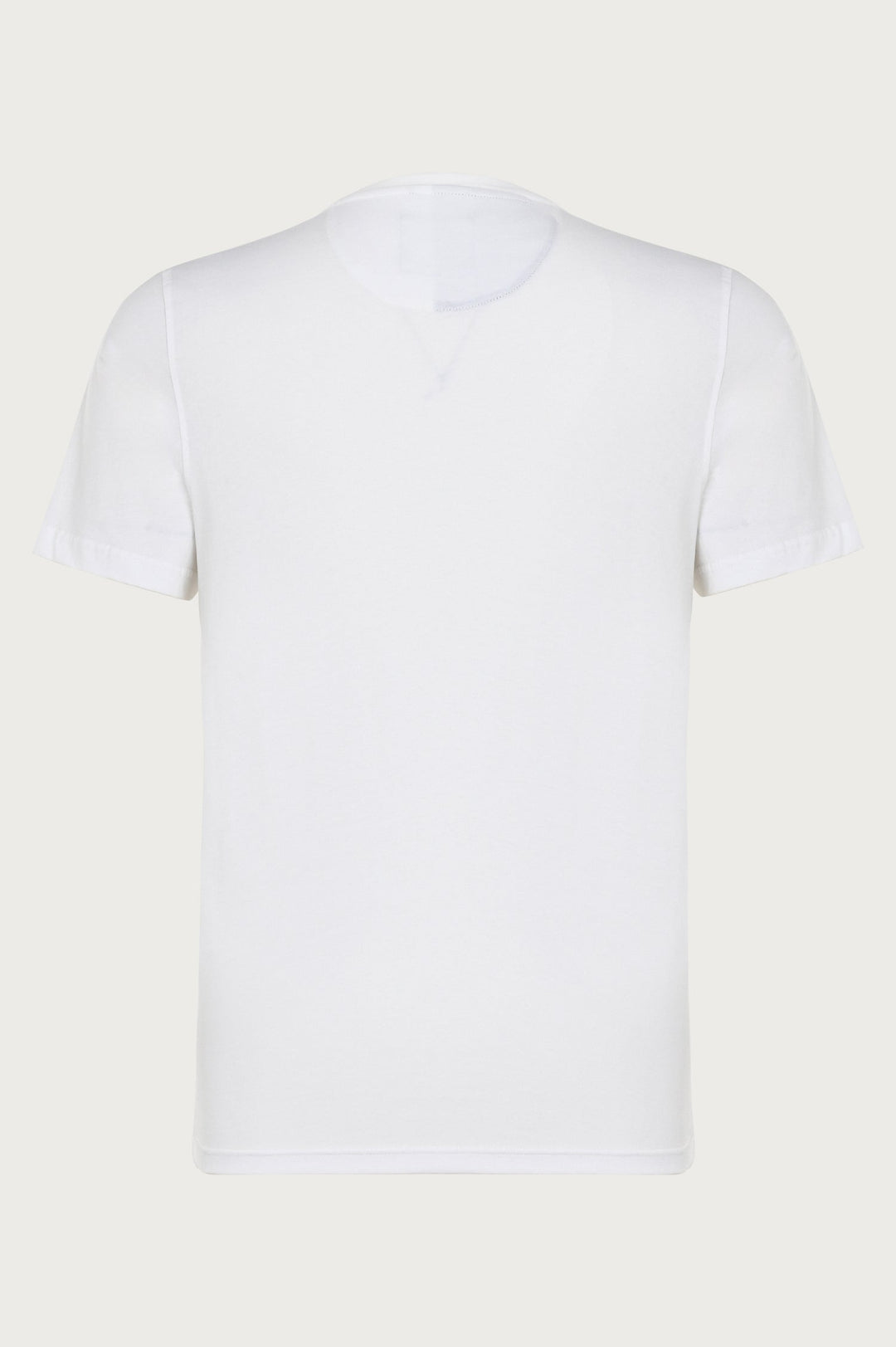 White t-shirt with nautical colorful print
