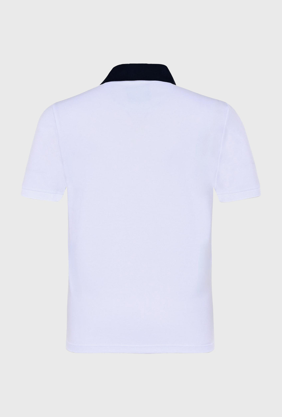 T-shirt polo in white color with small print