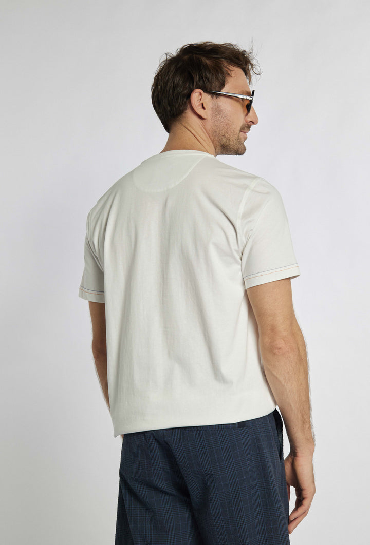 Wit t-shirt met nautische print