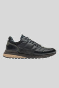 Ambitious Men's Black Leather Trainers