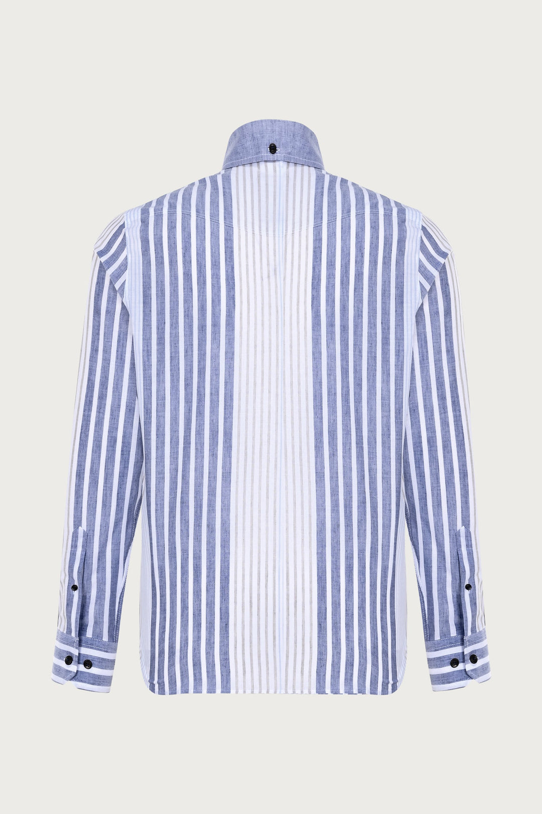 Elegant shirt with irregular vertical stripes Modern Fit