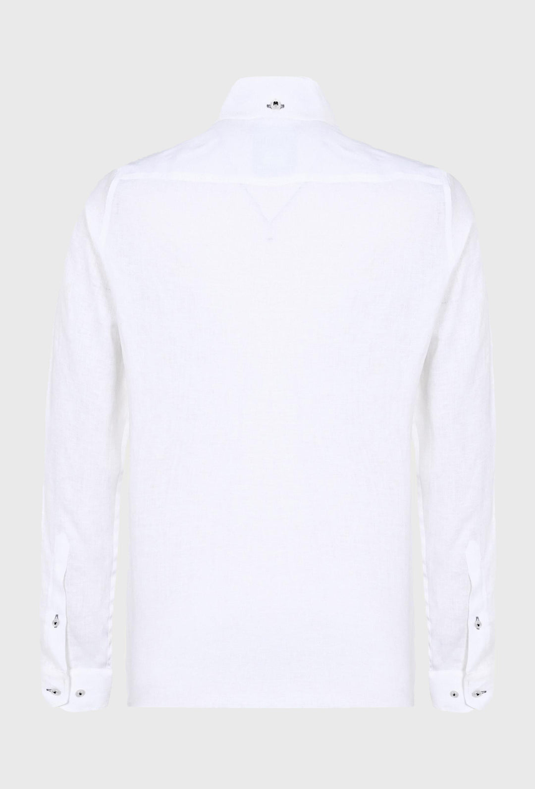Linen classic shirt in white color