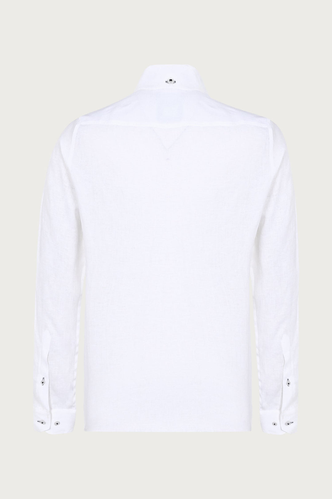 Classic white Campione shirt in a minimalist and classic Modern Fit cut