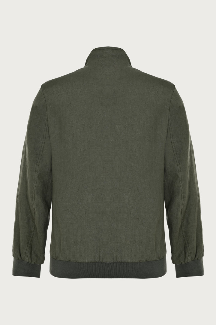 Blouse in khaki color with sigil on chest