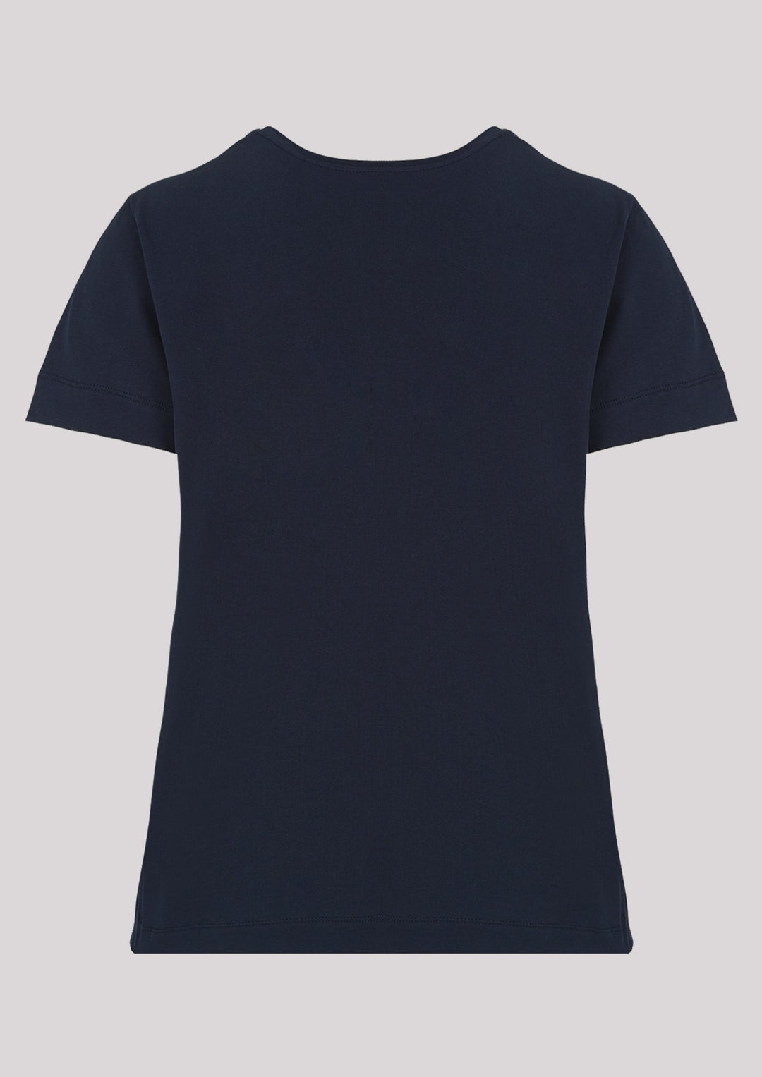 T-shirt in navy blue color with delicate print