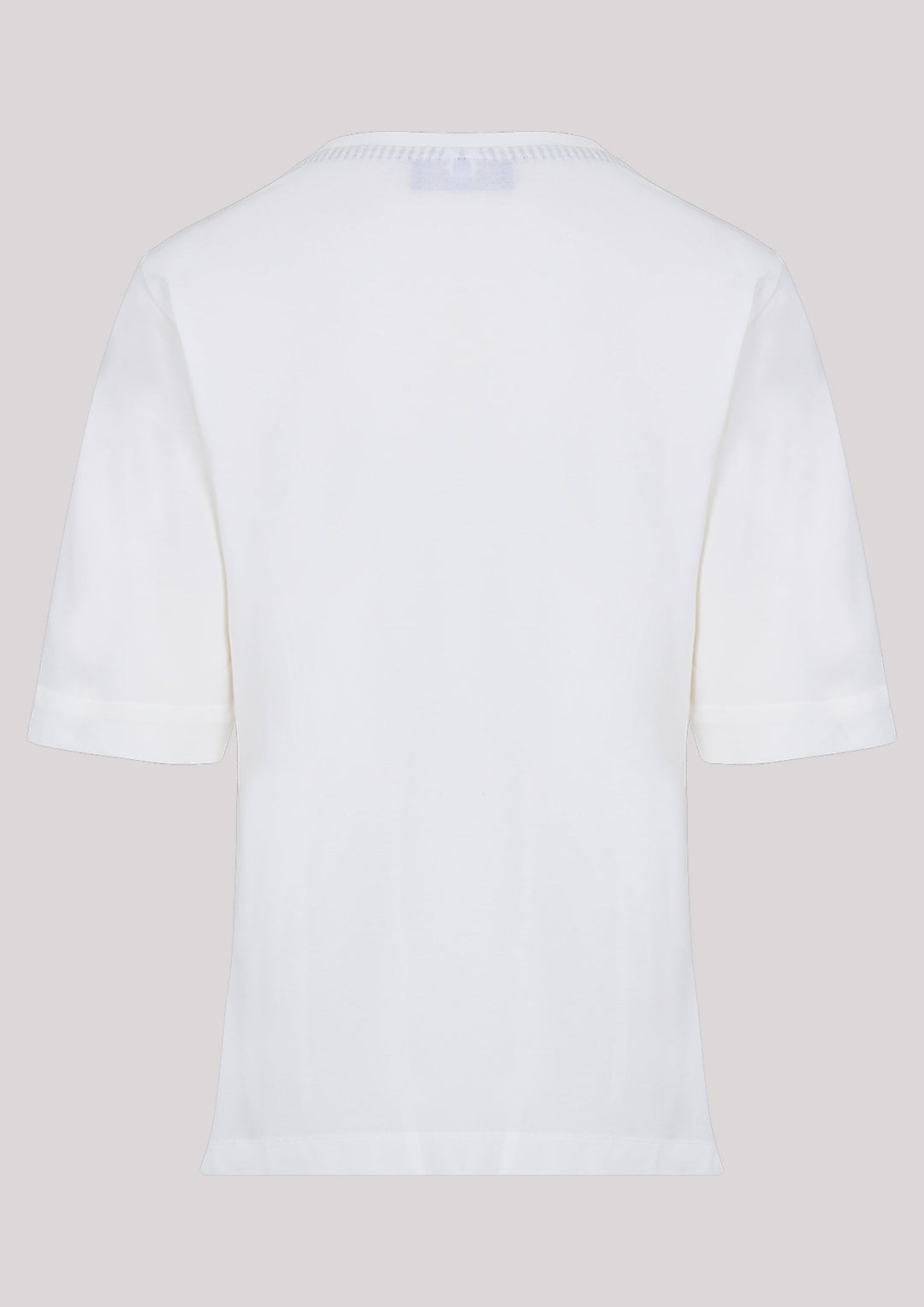 Blouse in ecru color with 3/4 length sleeves