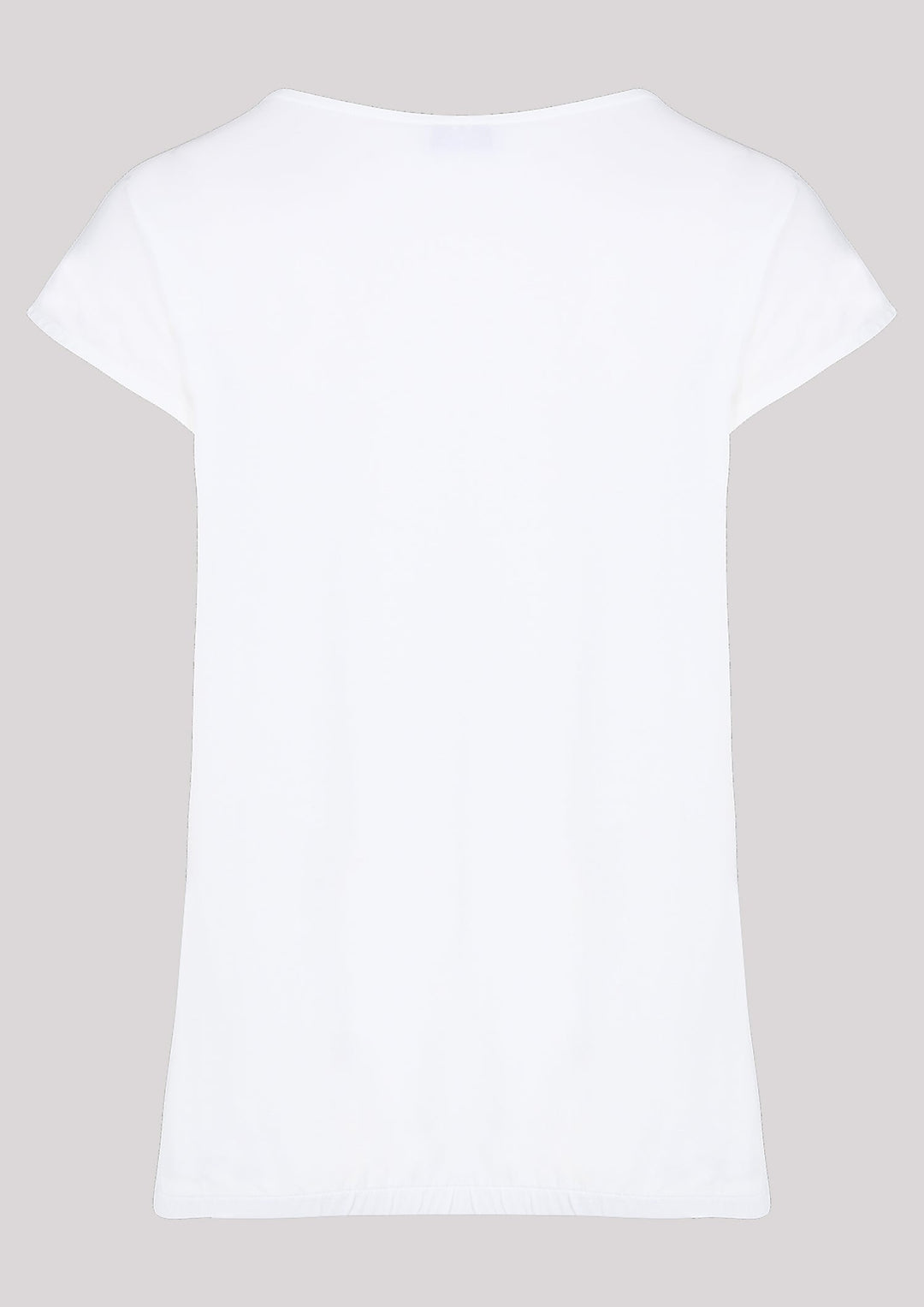 T-shirt in ecru color with visible print