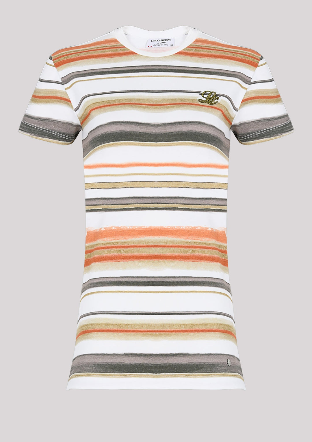 Classic striped t-shirt in safari colors