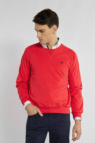 Rotes, gerade geschnittenes Sweatshirt der Marke Campione