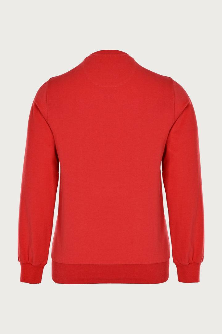 Red straight cut sweatshirt by Campione brand