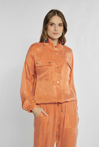 Leichtes, luftiges Sweatshirt in Orange
