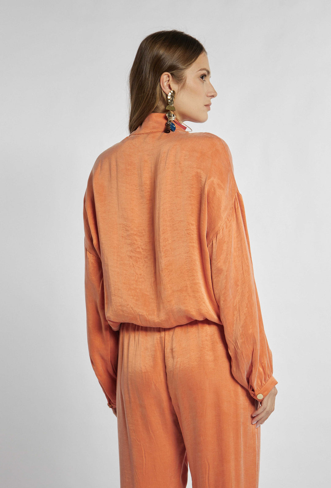 Leichtes, luftiges Sweatshirt in Orange