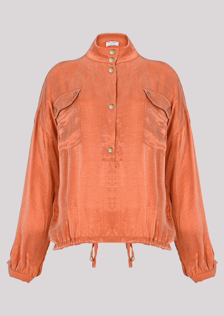 Leichtes, luftiges Sweatshirt in Orange
