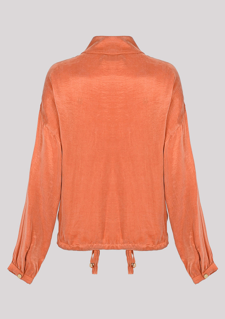 Light, airy sweatshirt in orange color