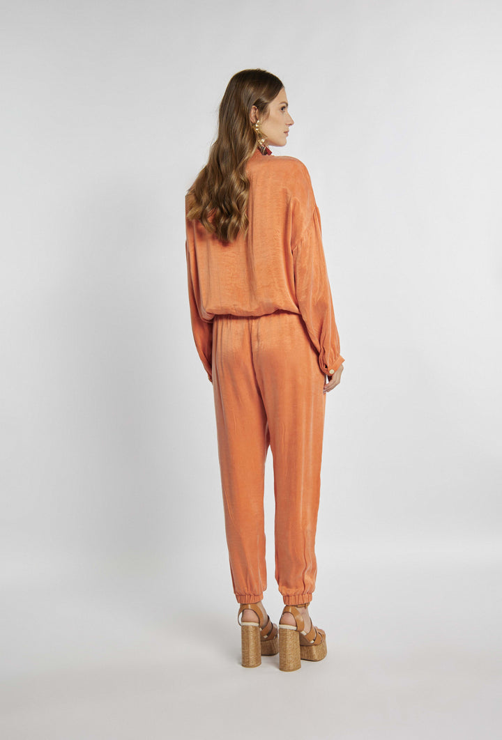 Luftige Hose in Orange