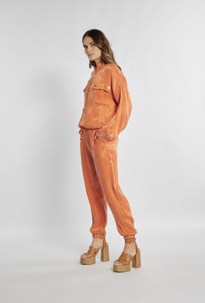 Luftige Hose in Orange