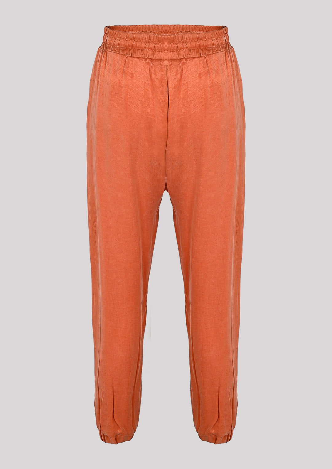 Airy pants in orange color