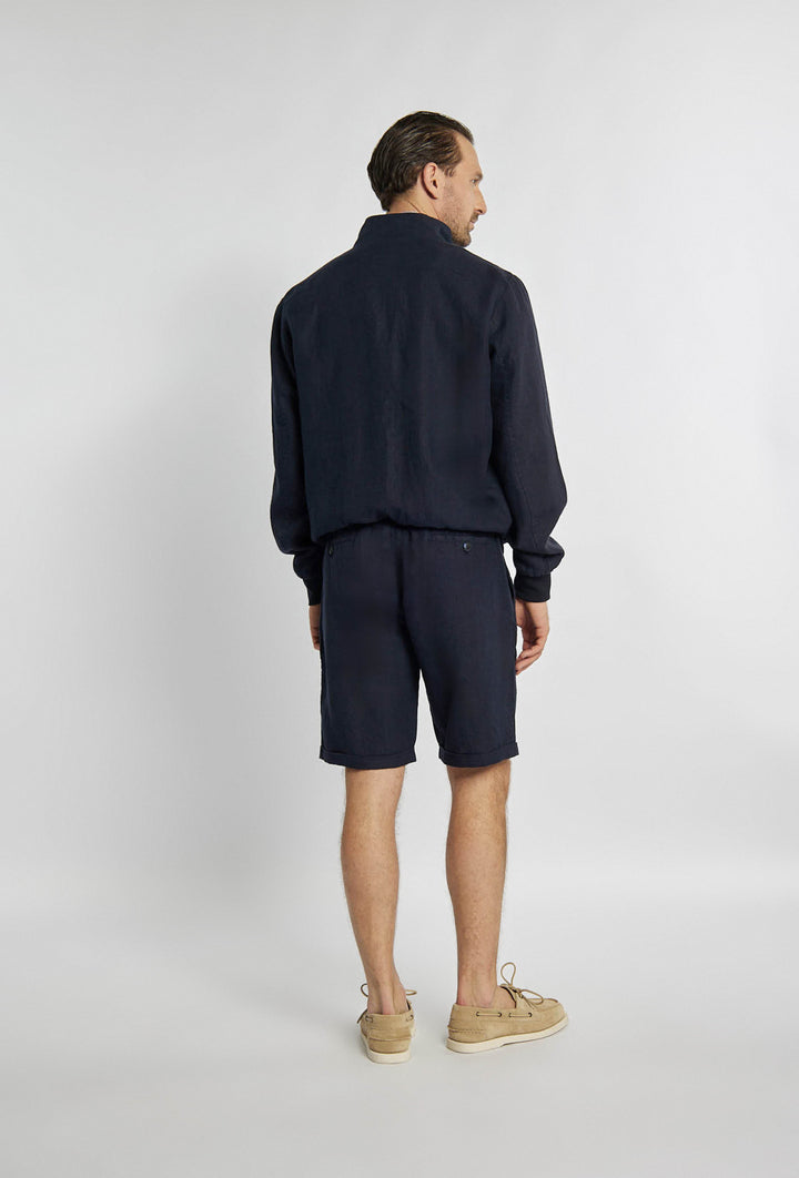 Navy blue drawstring shorts pants