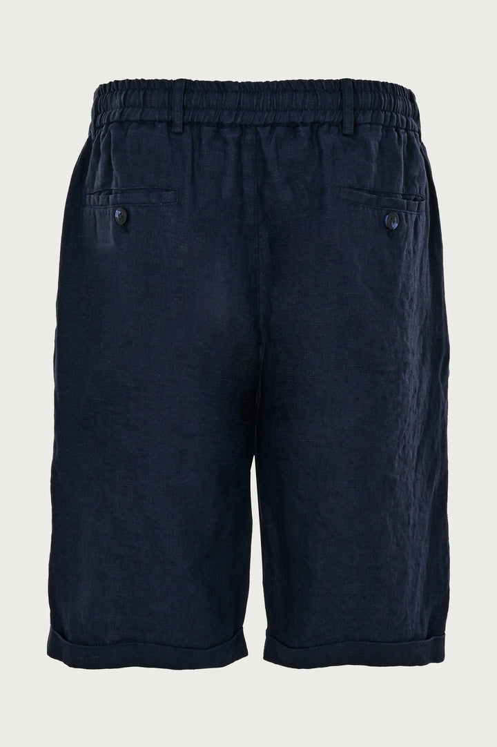 Navy blue drawstring shorts pants