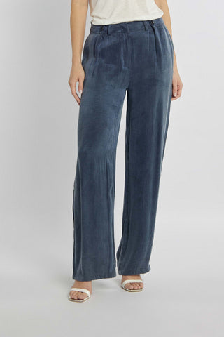 Hose in Marineblau mit geradem Bein