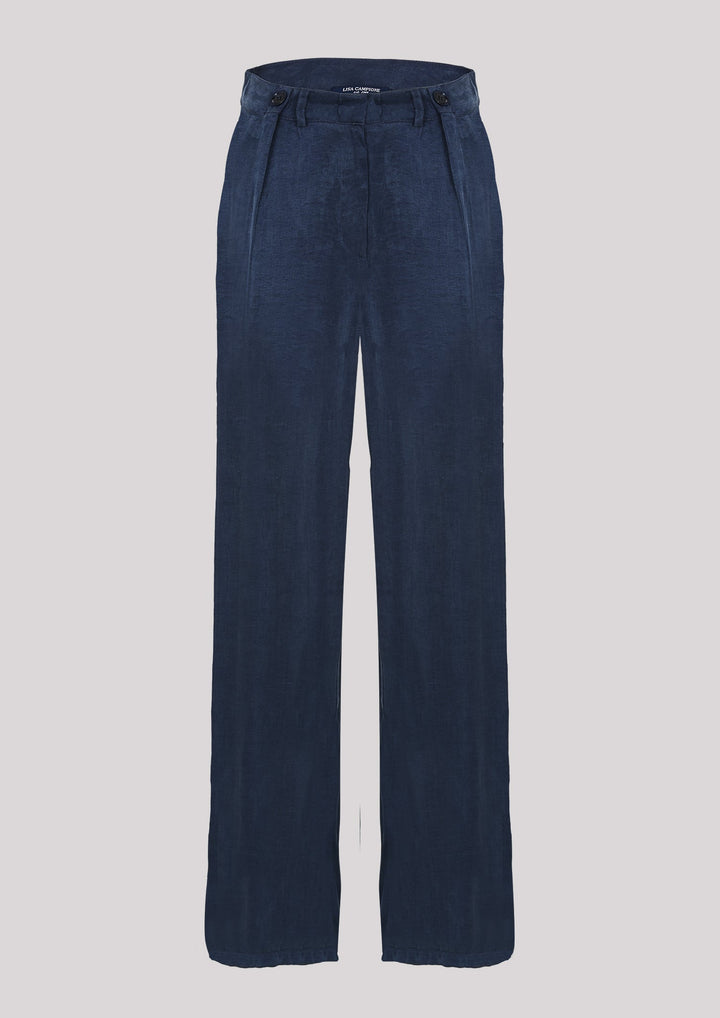 Hose in Marineblau mit geradem Bein