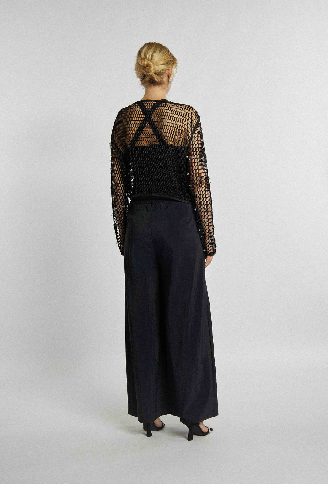 Elegante Wide-Leg-Hose in Schwarz