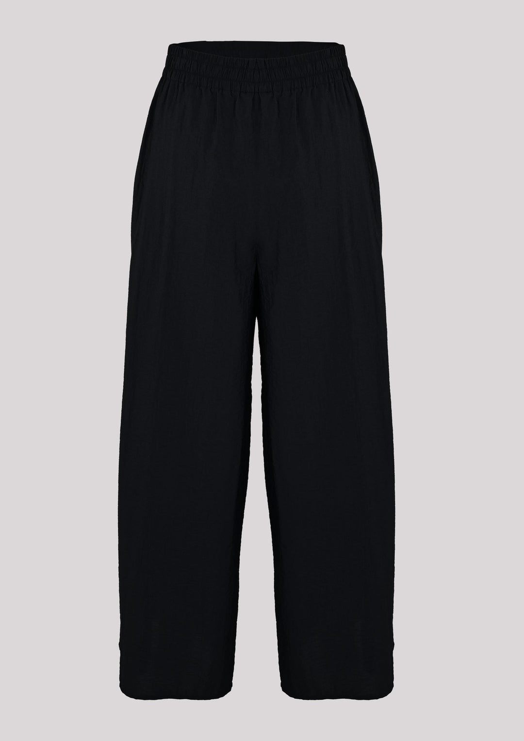 Elegant wide-leg pants in black color