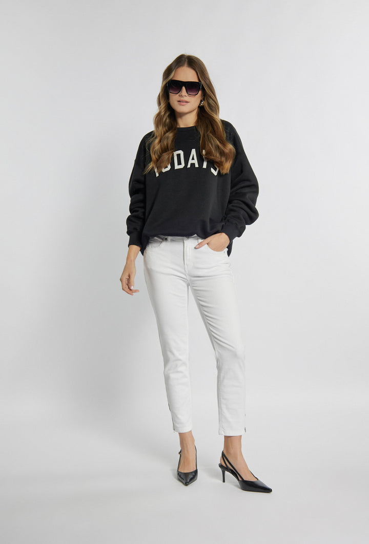Eng anliegende Skinny-Hose in Weiß