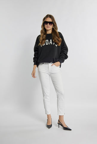 Eng anliegende Skinny-Hose in Weiß
