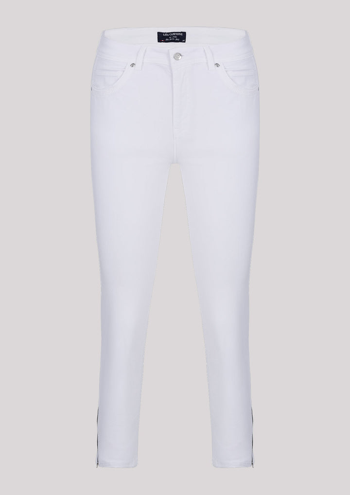 Eng anliegende Skinny-Hose in Weiß